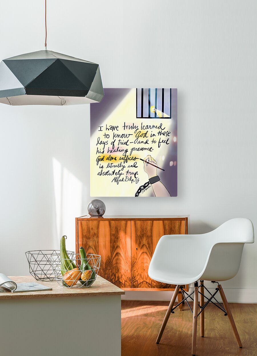 God Alone Suffices - Metal Print