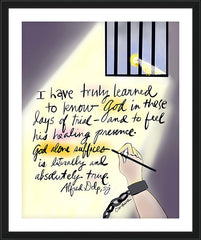 Wall Frame Black - God Alone Suffices by M. McGrath