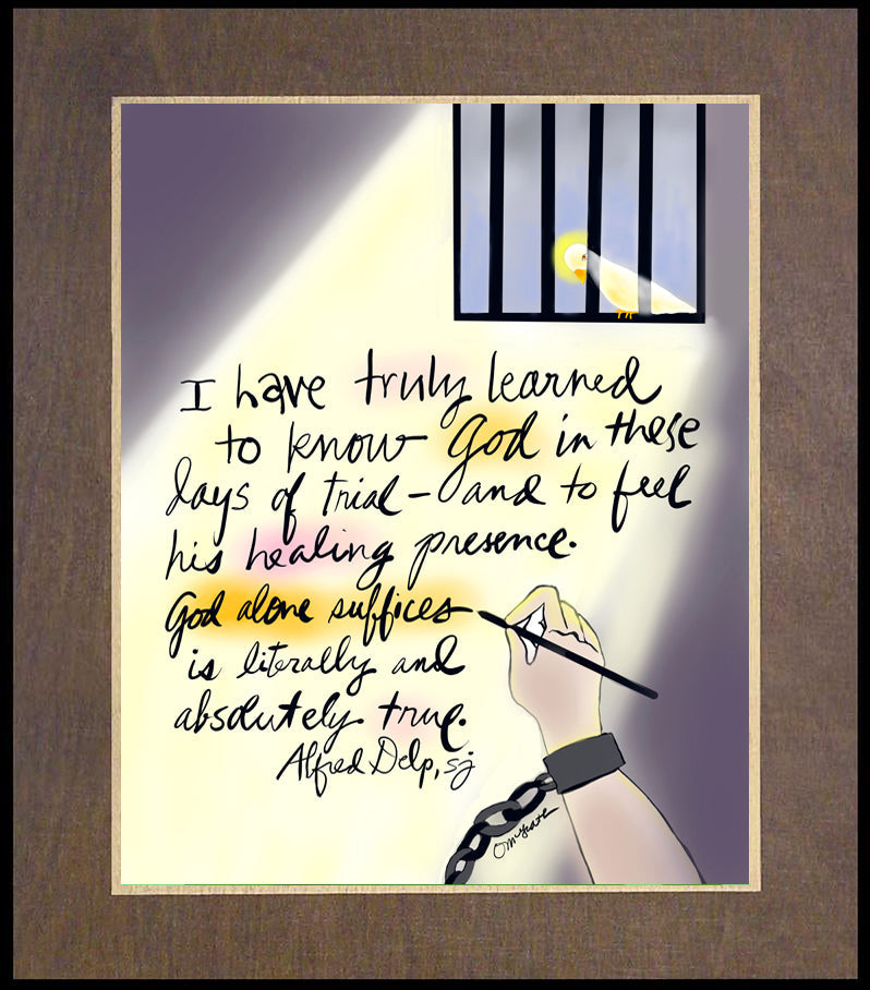 God Alone Suffices - Wood Plaque Premium