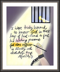 Wall Frame Espresso - God Alone Suffices by M. McGrath