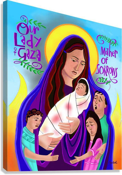 Canvas Print - Mary, Our Lady of Gaza by Br. Mickey McGrath, OSFS - Trinity Stores