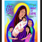 Wall Frame Black, Matted - Mary, Our Lady of Gaza by Br. Mickey McGrath, OSFS - Trinity Stores
