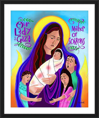 Wall Frame Black - Mary, Our Lady of Gaza by M. McGrath