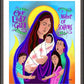 Wall Frame Espresso, Matted - Mary, Our Lady of Gaza by Br. Mickey McGrath, OSFS - Trinity Stores