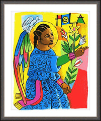 Wall Frame Espresso - St. Gabriel Archangel by M. McGrath