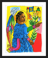 Wall Frame Black - St. Gabriel Archangel by M. McGrath