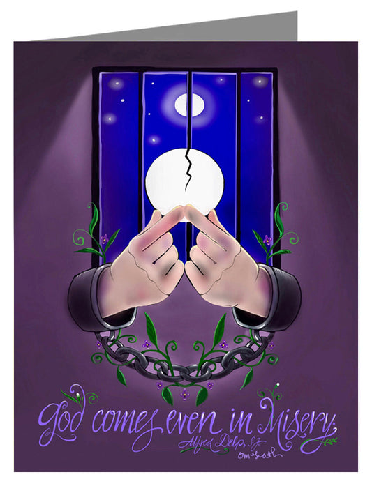 God Comes - Custom Text Note Card 