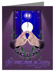 Note Card - God Comes by M. McGrath