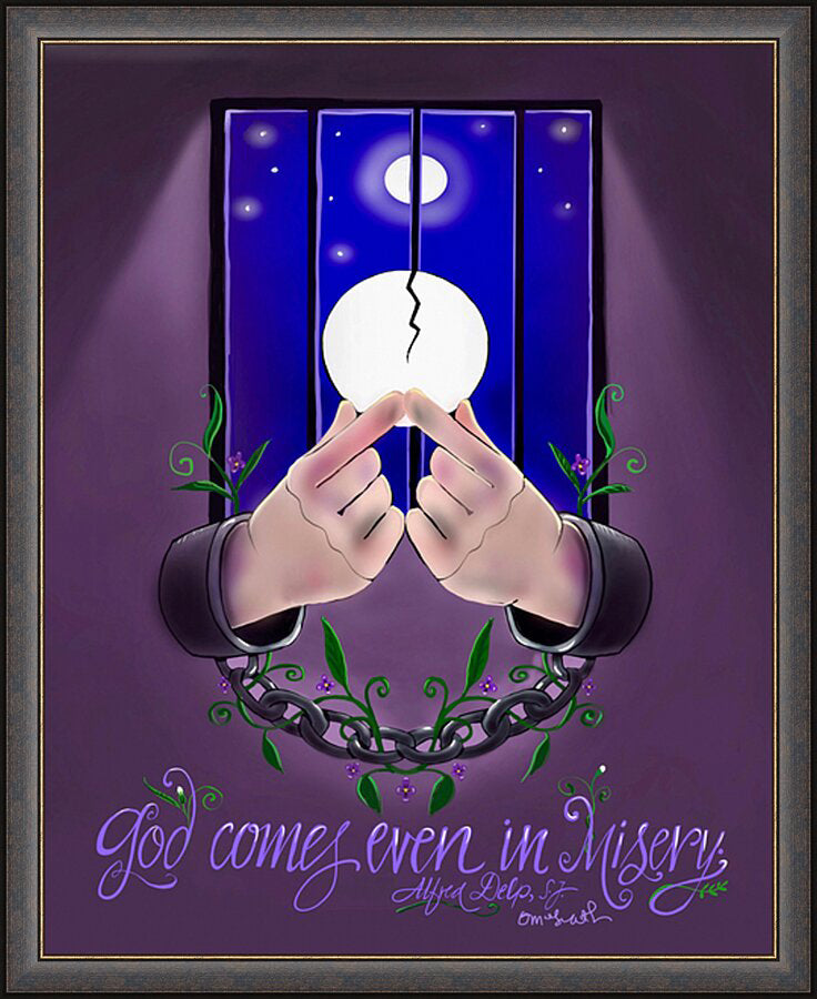 Wall Frame Espresso - God Comes by M. McGrath