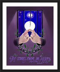 Wall Frame Black - God Comes by M. McGrath
