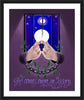 Wall Frame Black, Matted - God Comes by M. McGrath