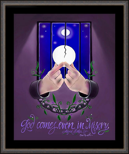 Wall Frame Espresso - God Comes by M. McGrath
