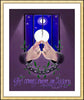 Wall Frame Gold, Matted - God Comes by M. McGrath
