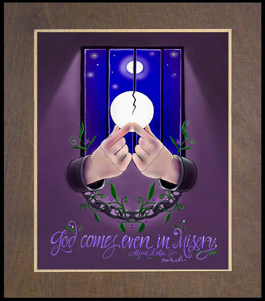 God Comes - Wood Plaque Premium