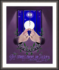 Wall Frame Espresso - God Comes by M. McGrath