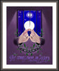 Wall Frame Espresso, Matted - God Comes by M. McGrath