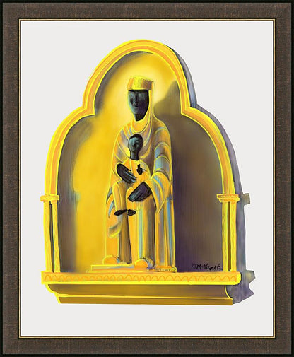 Wall Frame Espresso - Our Lady of Good Death Clermont by Br. Mickey McGrath, OSFS - Trinity Stores