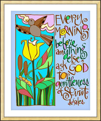 Wall Frame Gold - Gentleness of Spirit by M. McGrath