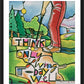 Wall Frame Black, Matted - Golfer: Think Only of Living Today Well by Br. Mickey McGrath, OSFS - Trinity Stores