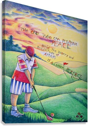 Canvas Print - Golfer: The One Who Can by Br. Mickey McGrath, OSFS - Trinity Stores