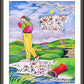 Wall Frame Espresso, Matted - Golfer: Do Not Lose Your Inner Peace by M. McGrath