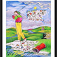 Wall Frame Black, Matted - Golfer: Do Not Lose Your Inner Peace by M. McGrath