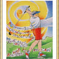 Wall Frame Gold, Matted - Golfer: Do Everything Calmly by M. McGrath