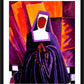 Wall Frame Black, Matted - Sr. Thea Bowman: Give Me That Old Time Religion by Br. Mickey McGrath, OSFS - Trinity Stores