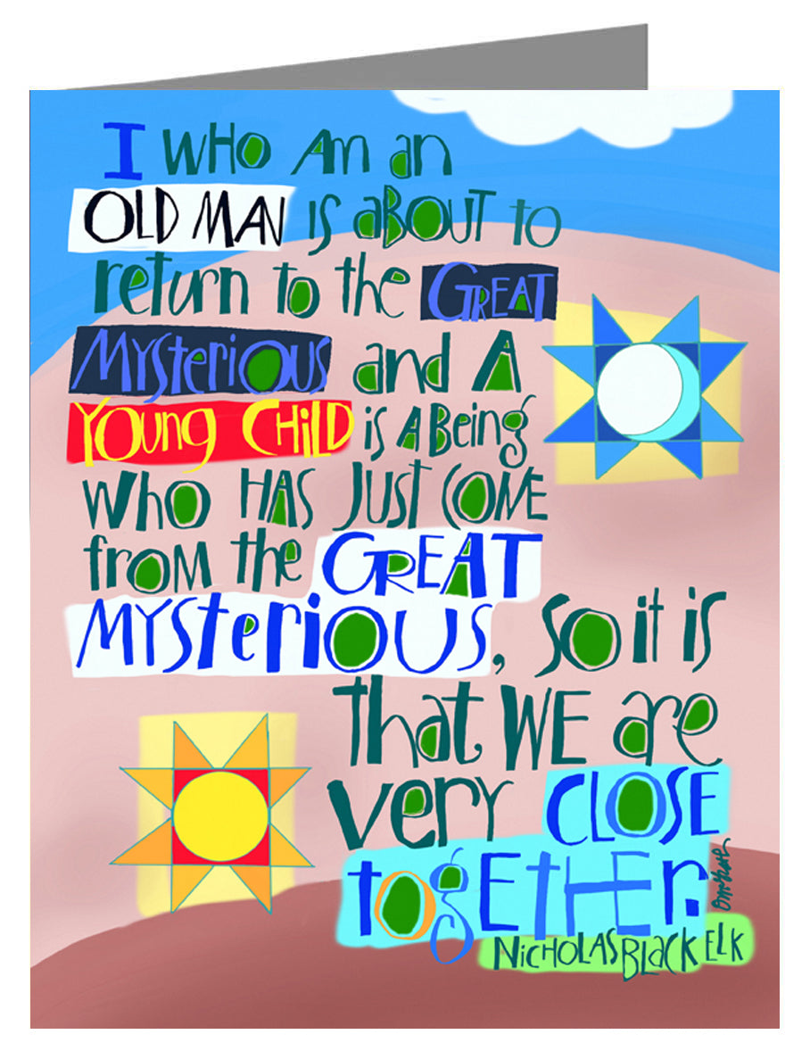 Great Mysteries - Custom Text Note Card 