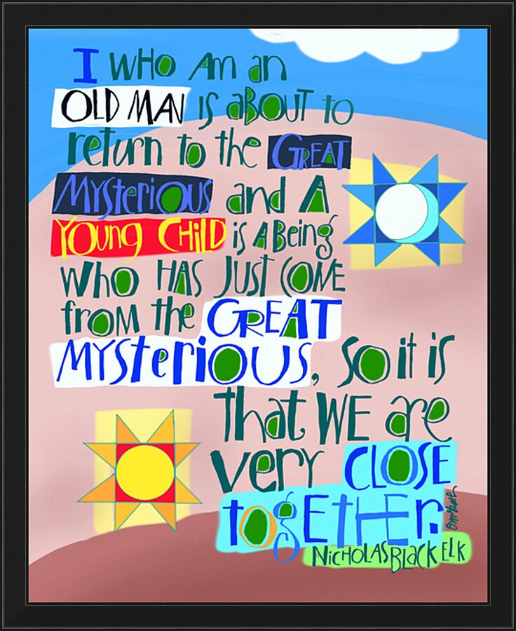 Wall Frame Black - Great Mysteries by M. McGrath