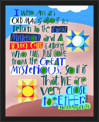 Wall Frame Black - Great Mysteries by M. McGrath