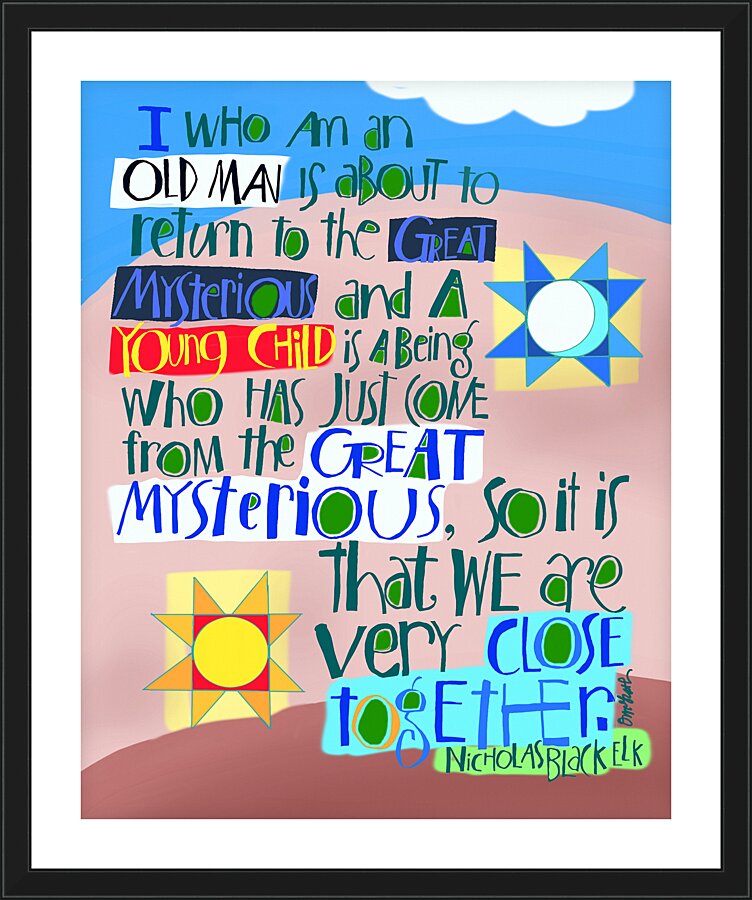 Wall Frame Black, Matted - Great Mysteries by M. McGrath