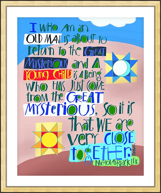 Wall Frame Gold, Matted - Great Mysteries by M. McGrath