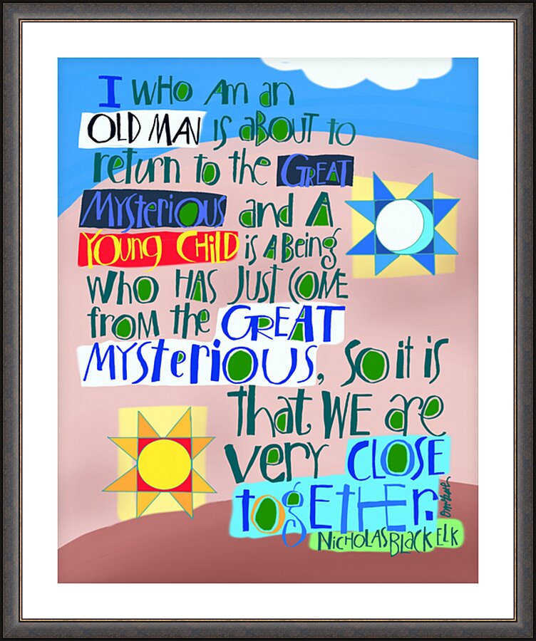 Wall Frame Espresso, Matted - Great Mysteries by M. McGrath