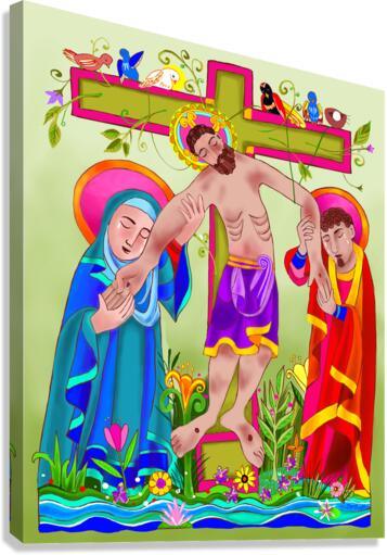 Canvas Print - Garden of the Crucifixion by Br. Mickey McGrath, OSFS - Trinity Stores