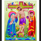 Wall Frame Black, Matted - Garden of the Crucifixion by M. McGrath