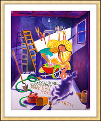 Wall Frame Gold - Glory to God by M. McGrath
