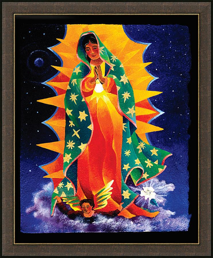 Wall Frame Espresso - Our Lady of Guadalupe by M. McGrath