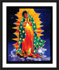 Wall Frame Black - Our Lady of Guadalupe by M. McGrath