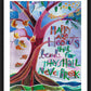 Wall Frame Black, Matted - Happy Are Hearts That Bend by M. McGrath