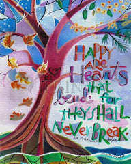 Acrylic Print - Happy Are Hearts That Bend by M. McGrath