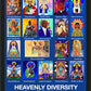Wall Frame Black - Heavenly Diversity by M. McGrath