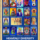 Wall Frame Gold - Heavenly Diversity by M. McGrath