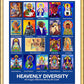 Wall Frame Gold, Matted - Heavenly Diversity by M. McGrath