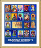 Wall Frame Gold, Matted - Heavenly Diversity by M. McGrath