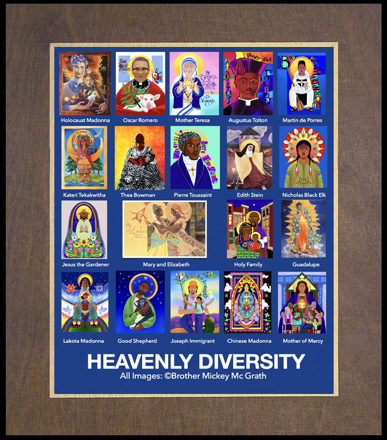 Heavenly Diversity - Wood Plaque Premium