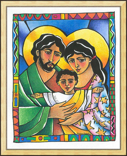 Wall Frame Gold - Holy Family by Br. Mickey McGrath, OSFS - Trinity Stores