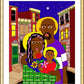Wall Frame Gold, Matted - Holy Family in Baltimore by Br. Mickey McGrath, OSFS - Trinity Stores