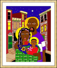 Wall Frame Gold - Holy Family in Baltimore by M. McGrath