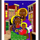 Wall Frame Espresso, Matted - Holy Family in Baltimore by Br. Mickey McGrath, OSFS - Trinity Stores